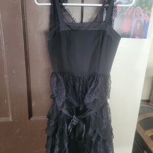 ROMWE Black Lace Mini Dress